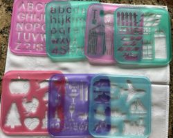 16 Zeichenschablonen Set von Tuppertoys