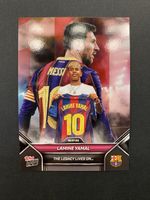 Lamine Yamal Lionel Messi THE LEGACY LIVES ON Topps 2025