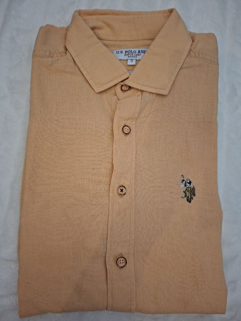 US Polo Camicie: Chemise U.S. Polo ASSN orange clair, Taille S, – Usato da Renens VD venduto da ser_j2fn 5