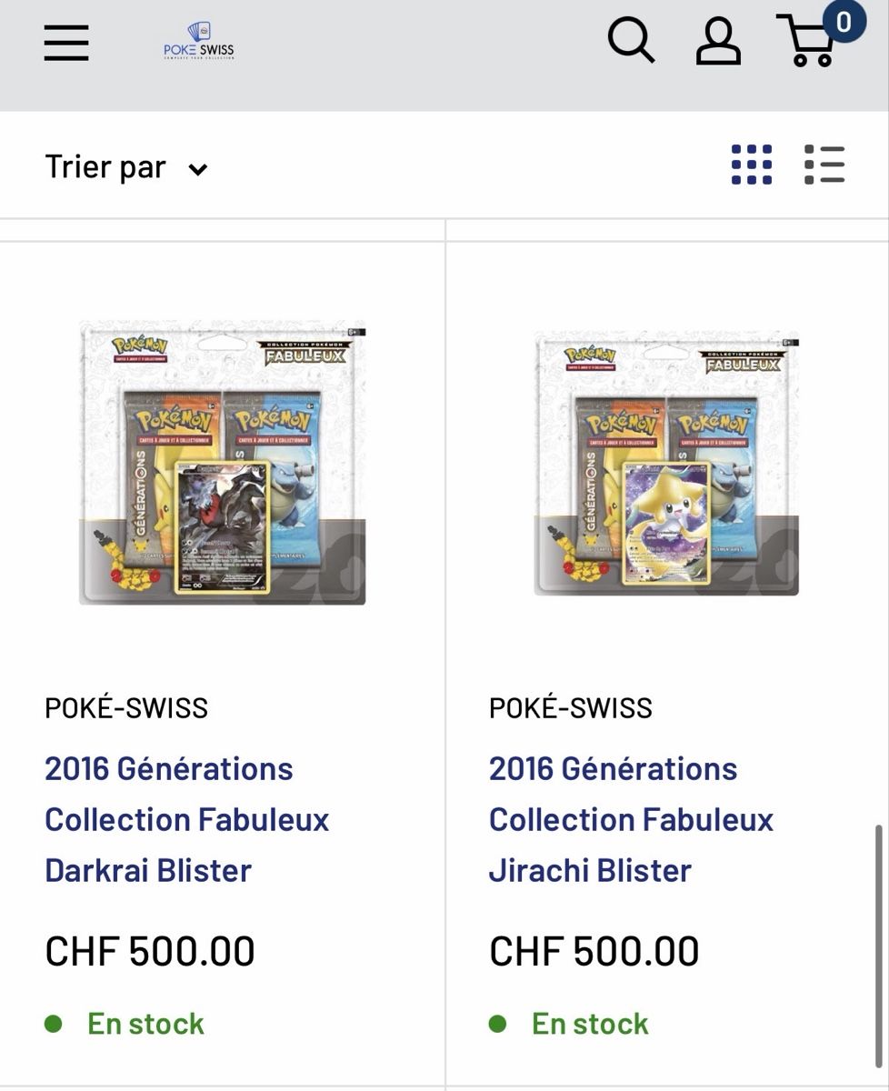Pokémon Sammelbilder & Trading cards: Artset Pokémon Générations  2016 FR – Neu und originalverpackt aus Bevilard von Andre.batista19 2