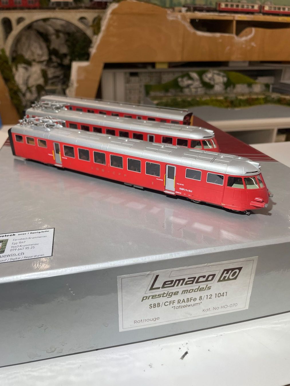 Lemaco Modellini di ferrovie: Lemaco RABFe 8/12, Betr. No.1041 – Usato da Krummenau venduto da ferrotech 7