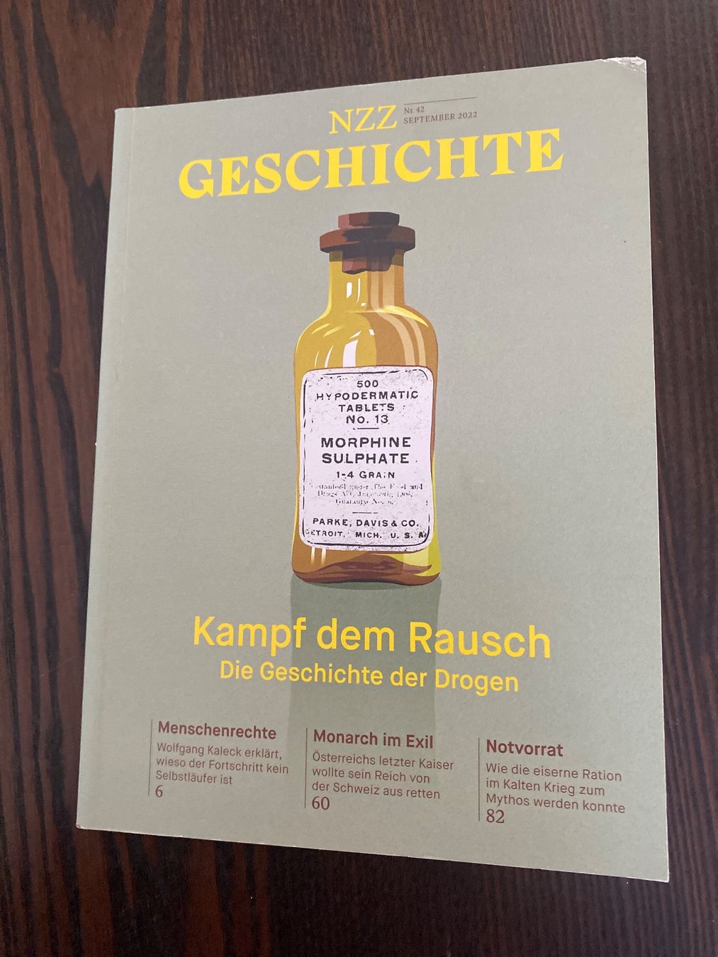 Riviste & Magazine: NZZ Geschichte: Kampf dem Rausch – Usato da Erlinsbach SO venduto da Silverstorm