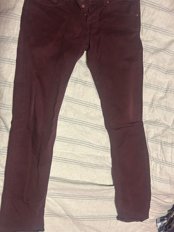 Men's Maroon Skinny Cycle Jeans | Kaufen auf Ricardo