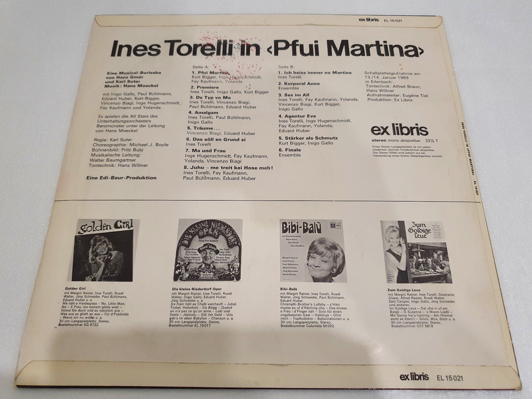Schallplatten: Ines Torelli – Pfui Martina – Gebraucht aus Uster von Vinyl-Leidenschaft 1
