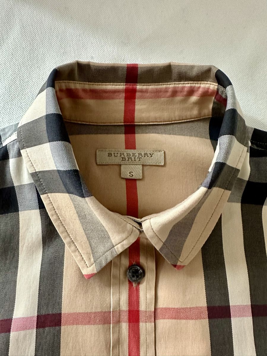 Burberry Blusen: Burberry Brit Beige Nova Check Button Front Shirt – Gebraucht aus Zollikon von _M65_ 4