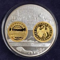 XXL Riesenmedaille Währungsgeschichte der Schweiz Basel