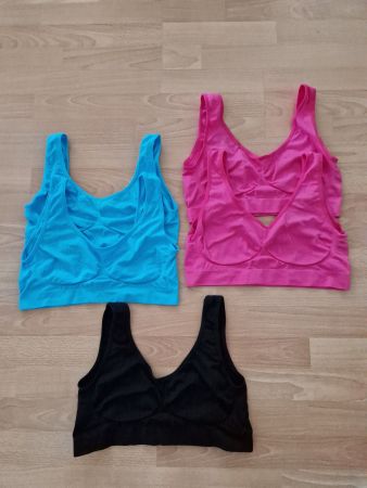 5 Damen Sport BH Bustier Set NEU