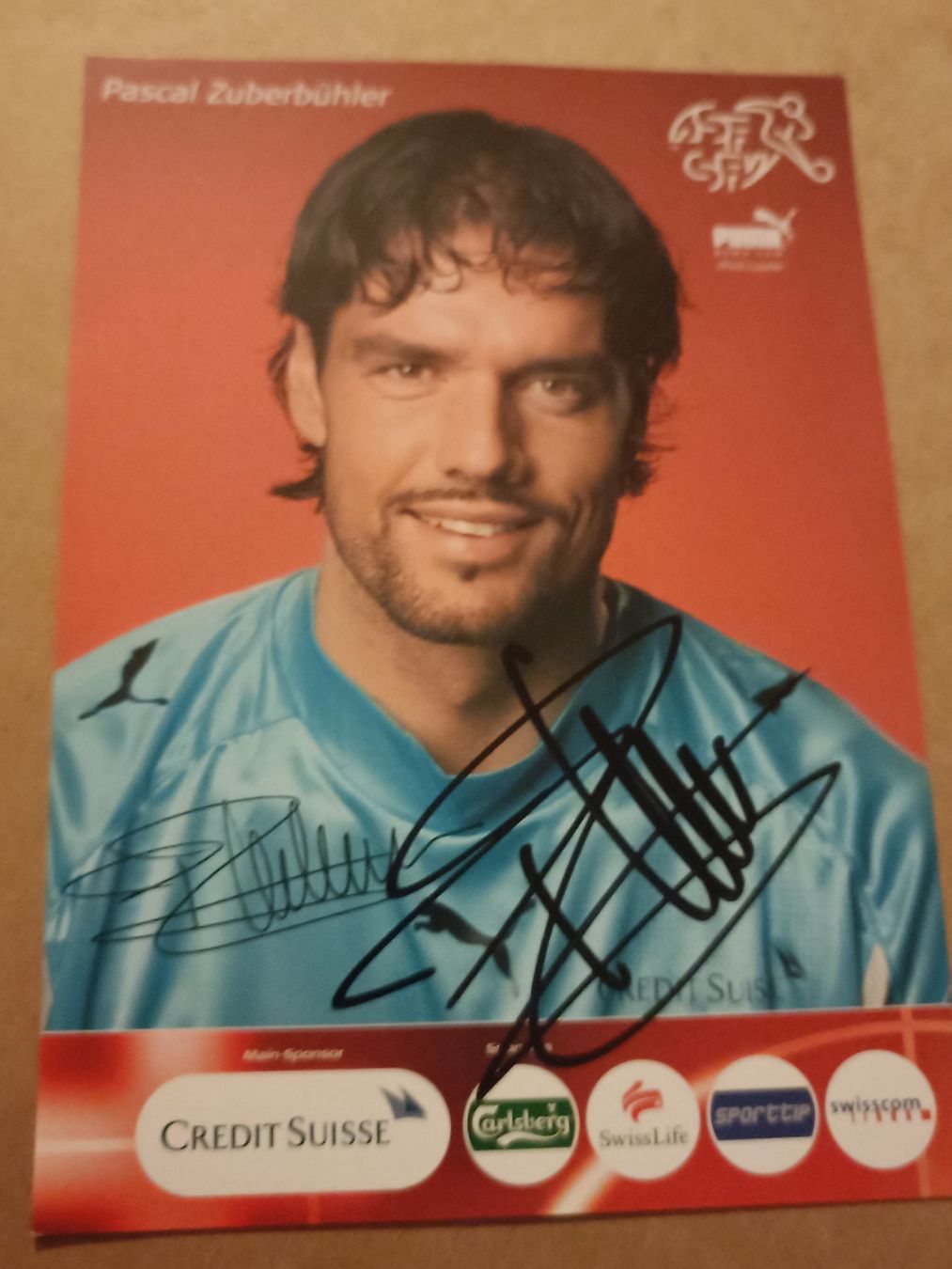Autographes: Pascal Zuberbühler - handsignierte SFV Autogrammkarte – D'occasion à Menziken par Artographs
