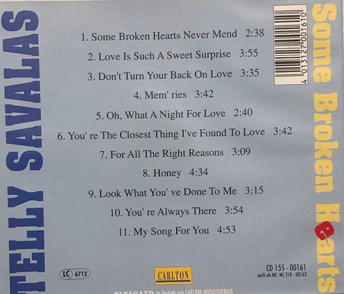 CD: Telly Savalas – Some broken hearts – Usato da Grüningen venduto da azulverde 1