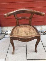 Seltener "Cowhorn" Biedermeier Stuhl zirka 1840