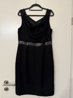 Elegantes Abendkleid schwarz Gr. 40/42 Pailletten Details