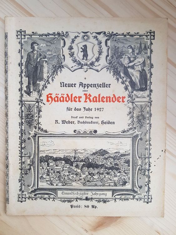 Neuer Appenzeller oder Häädler Kalender für das Jahr 1927  Kaufen auf 