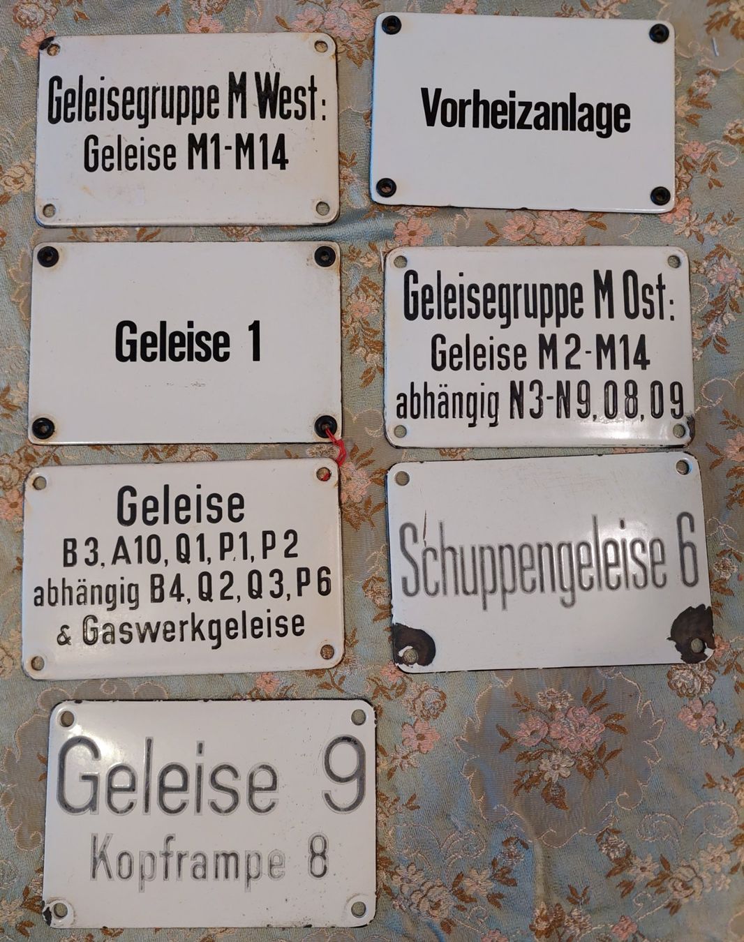 SBB/CFF/FFS Insegne: Originale alte Bahnhofschilder, diverse, Rarität! – Usato da Siblingen venduto da rantiques