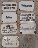 Originale alte Bahnhofschilder, diverse, Rarität!