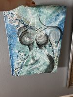 Gemälde Bild Acrylbild Frau Körperkunst Unikat Leinwandbild