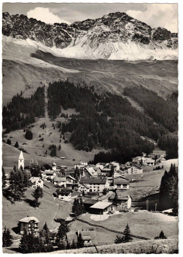 Ansichtskarten: Parpan mit Skilift Heimberg – Gebraucht aus Binningen von Mountainrider