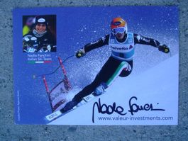 NADIA FANCHINI (ITA) SKISTAR AUTOGRAMMKARTE