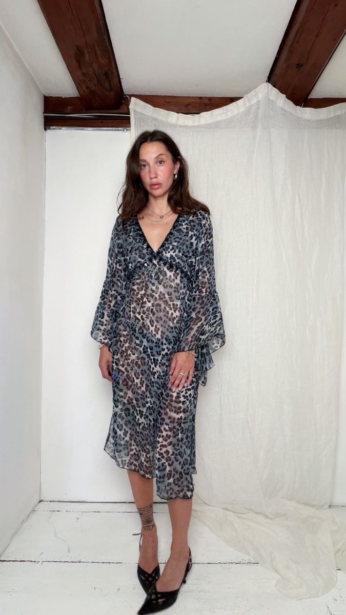 Robes: GUL COLLECTION Dress leopard print Size L – D'occasion à Knonau par Grapesvintage