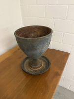 Blumentopf aus Metall / Vintage Pflanzschale