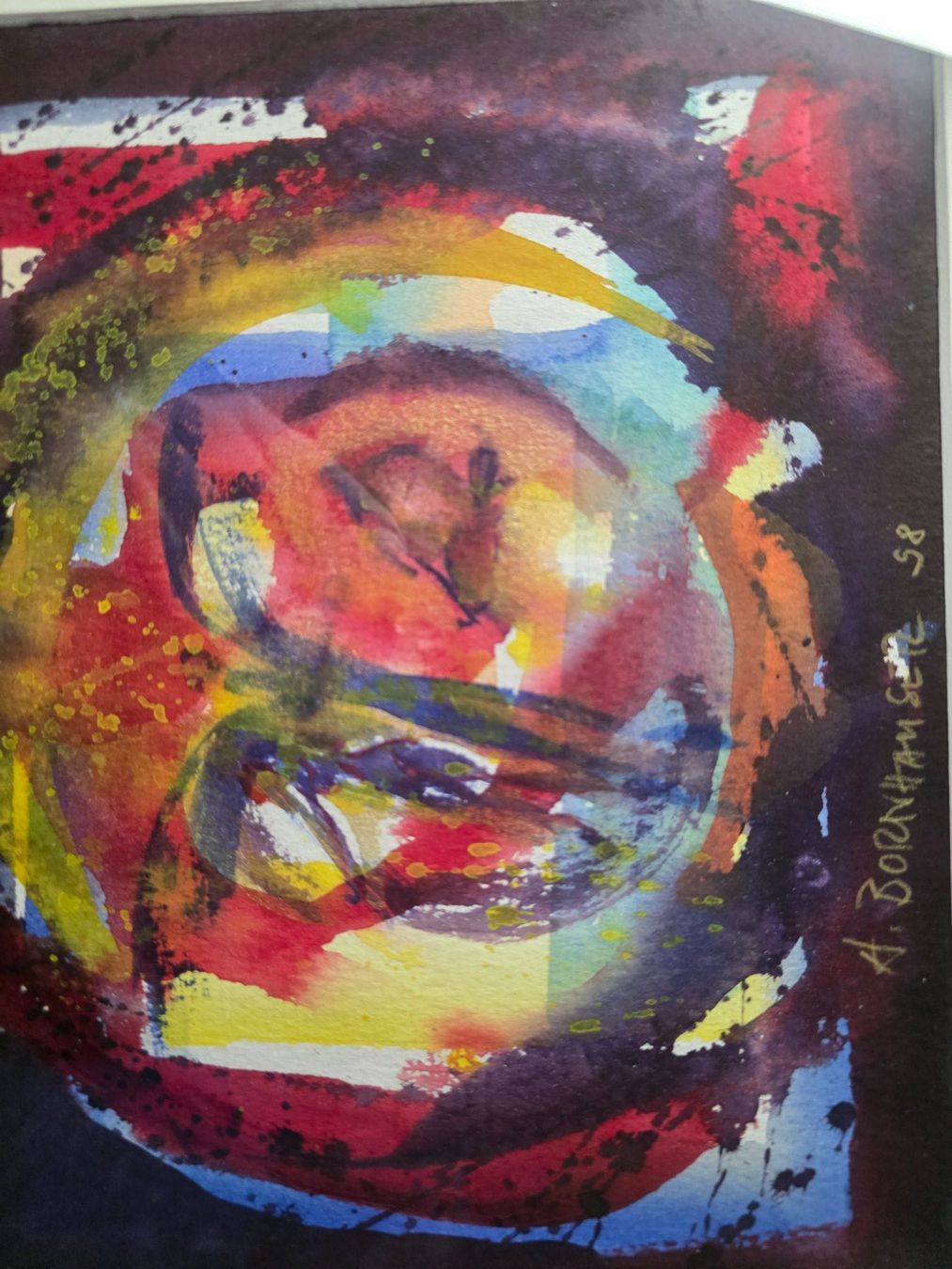 Gemälde: Bild Aquarell A. Bornhauser 1998  Engel – Gebraucht aus Walterswil BE von Lonitti 5