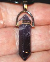 Halskette D-944 – Säule Amethyst – ca. 3,3 cm