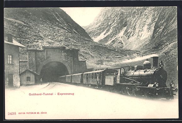 Cartes postales: Gotthard-Express beim Verlassen des Tunn – D'occasion à Berlin par bartko-reher