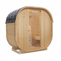 Outdoor Fasssauna SION M mit Ofen (3,6kW) + Zubehör