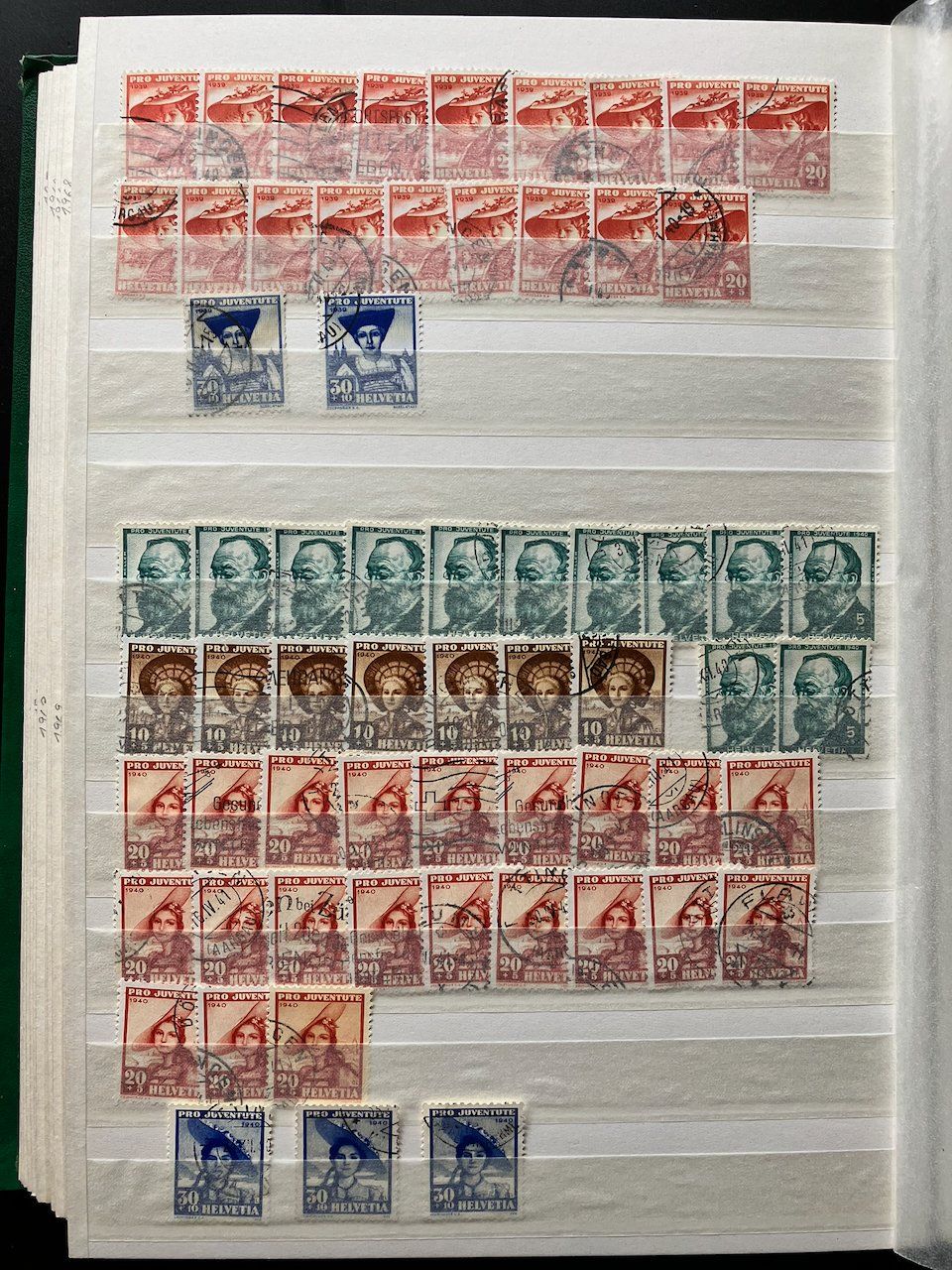 Tutti i francobolli: Pro Juventute Trachtenmädchen 1933-42 – Usato da Nesslau venduto da zueri6 5
