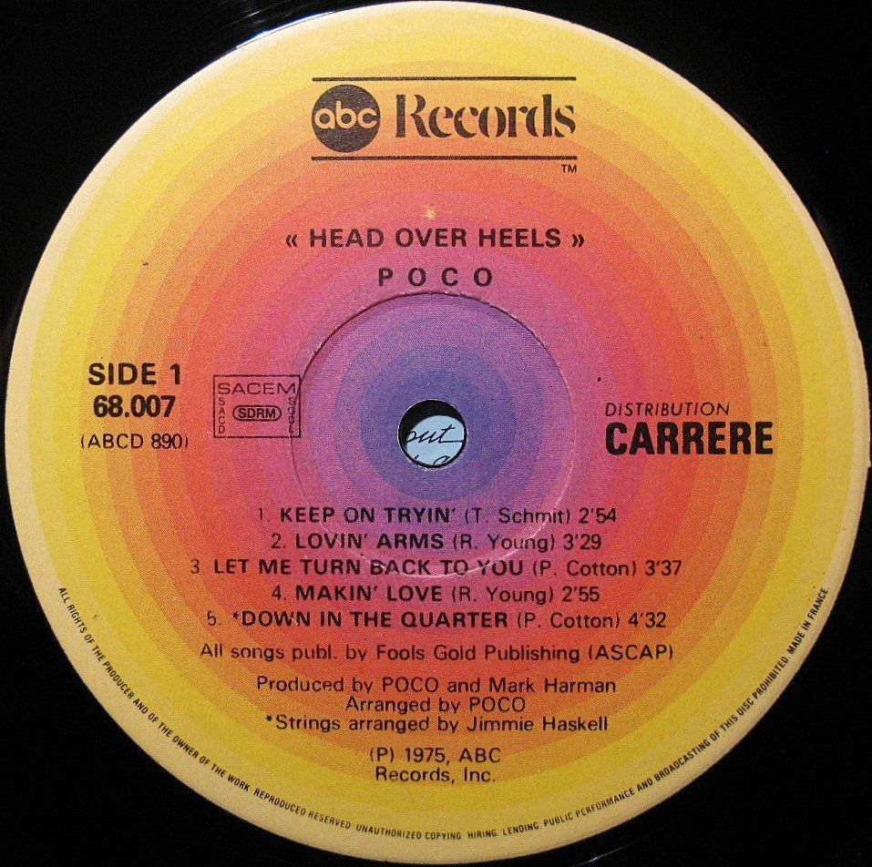 Dischi in vinile: POCO "Head Over Heels" SELTENE LP IN VG+ – Usato da Monthey venduto da Pingmub 3