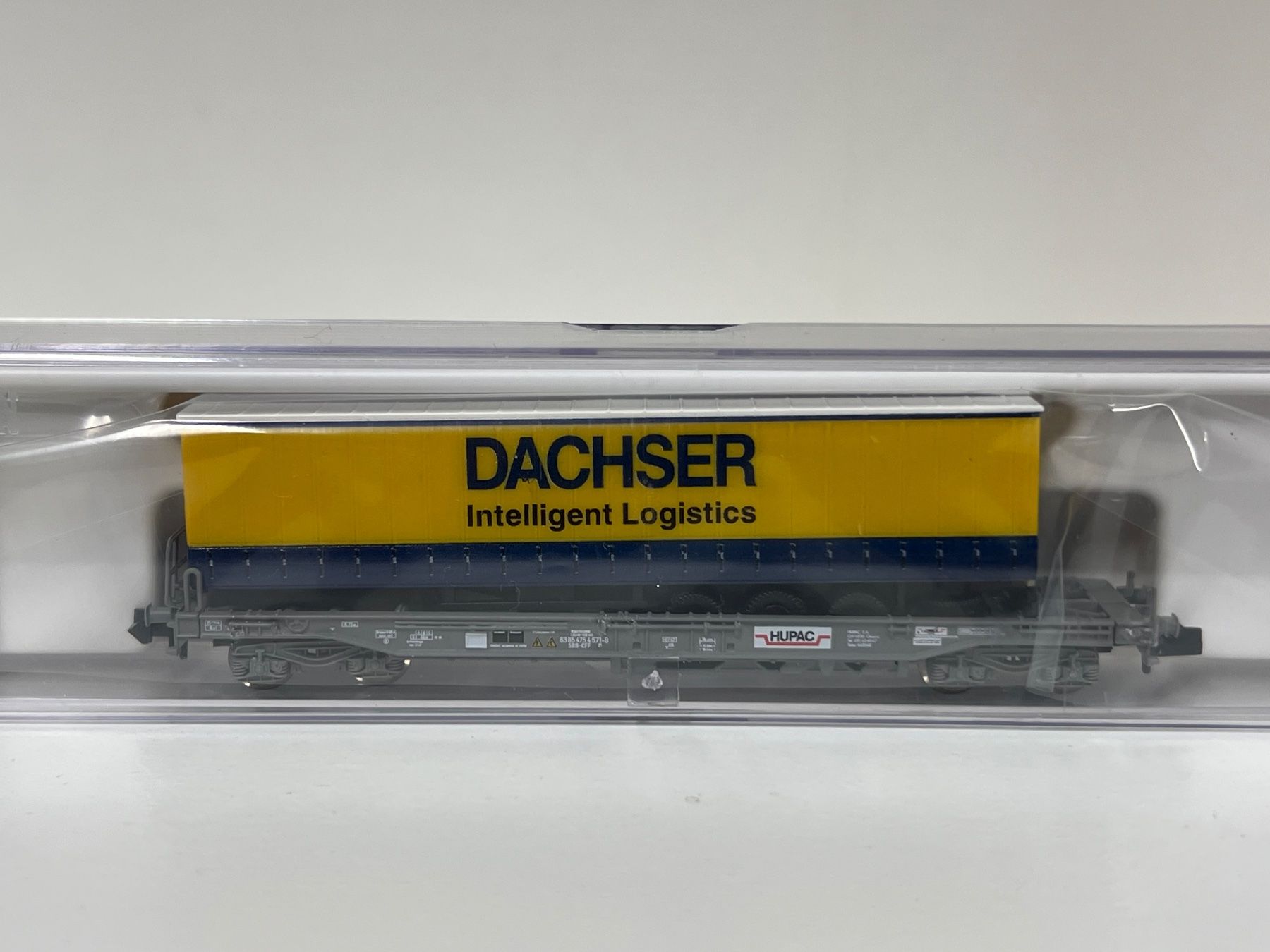 Fleischmann Modellini di ferrovie: Fleischmann 845356 K SBB HUPAC DACHSER SPUR N – Nuovo e nell'imballaggio originale da Neuenhof venduto da ludovicco 1