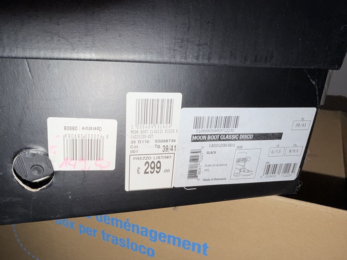 Moon Boot Scarpe da donna: Moon Boot Classic Disco Noir Taille 39/41 – Nuovo (secondo la descrizione) da Chamoson venduto da NLo_ 4