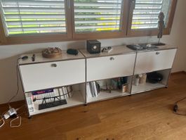 USM Haller Sideboard, weiss, tolles Modulmöbel