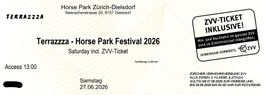 1 E-Ticket Terrazza Horse Park Festival 27.06.26 Dielsdorf