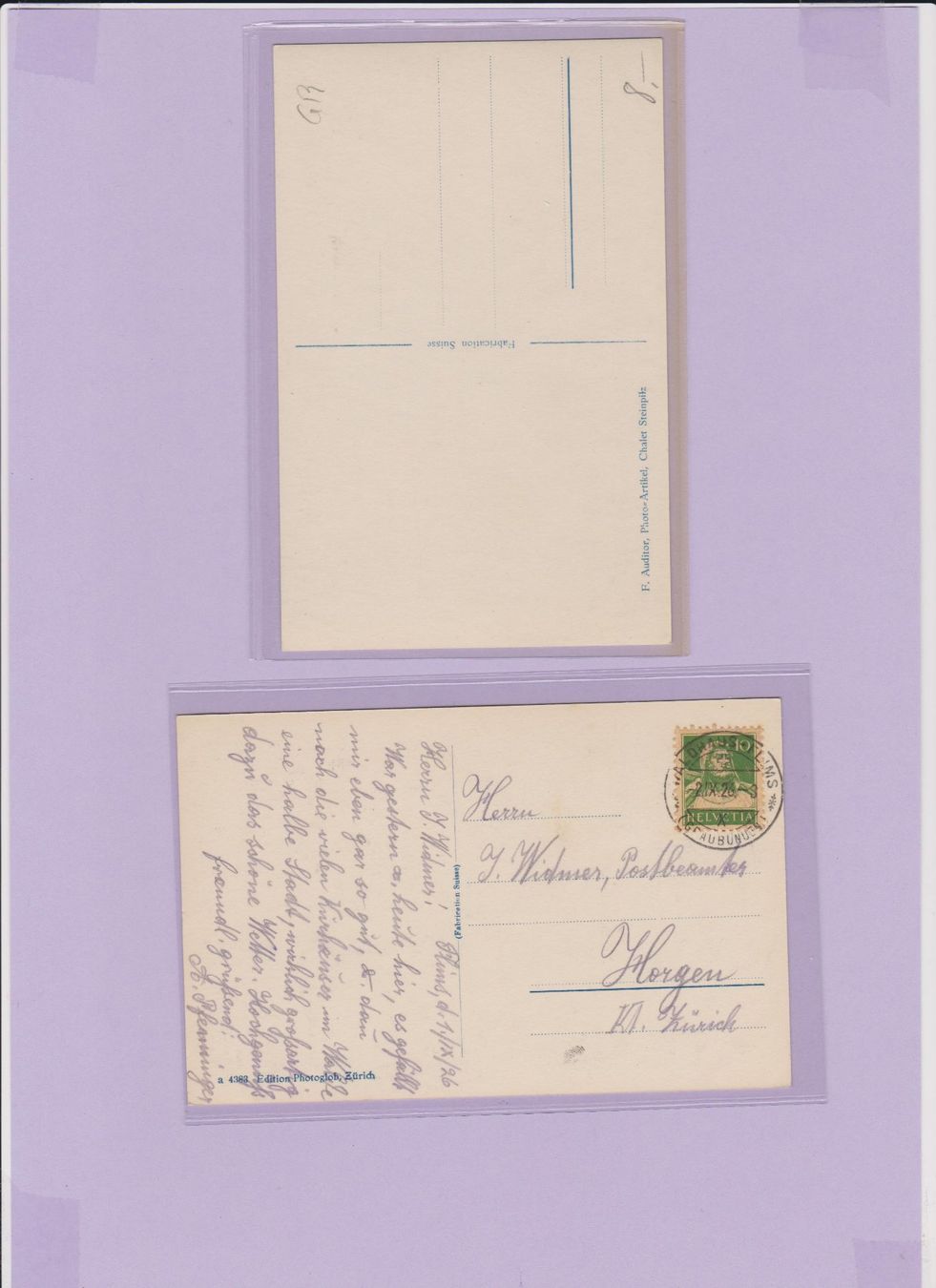 Cartoline postali: Flims   :   16 alte Ansichtskarten von Flims GR – Usato da Vitznau venduto da Ropaku 7
