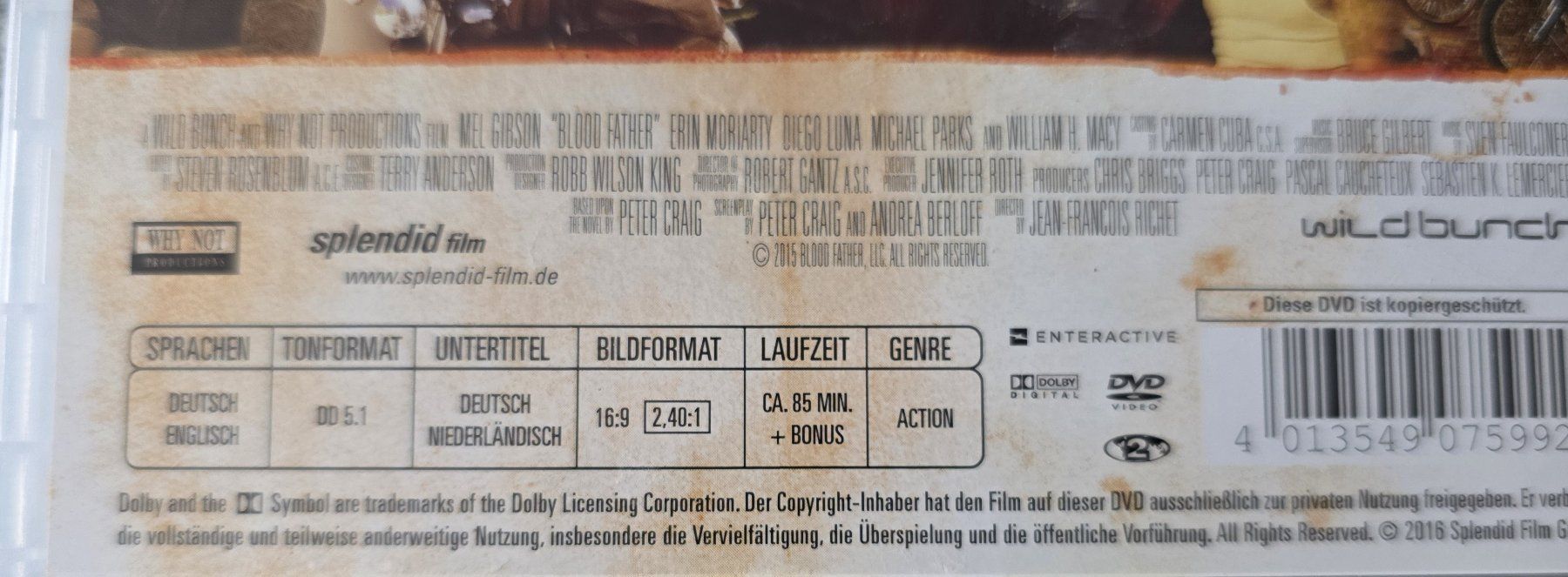 Alle DVDs: DVD Blood Father / Mel Gibson – Gebraucht aus Oetwil am See von fineli2 1
