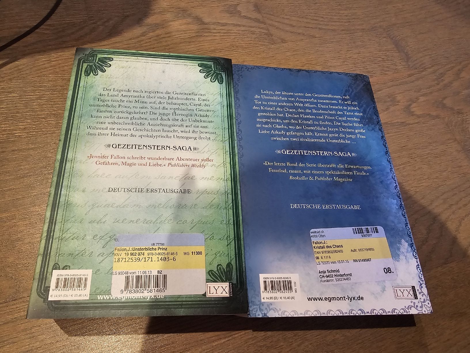 Bücher: Gezeitenstern Saga - Jennifer Fallon – Gebraucht aus Hinterforst von impatiently 1