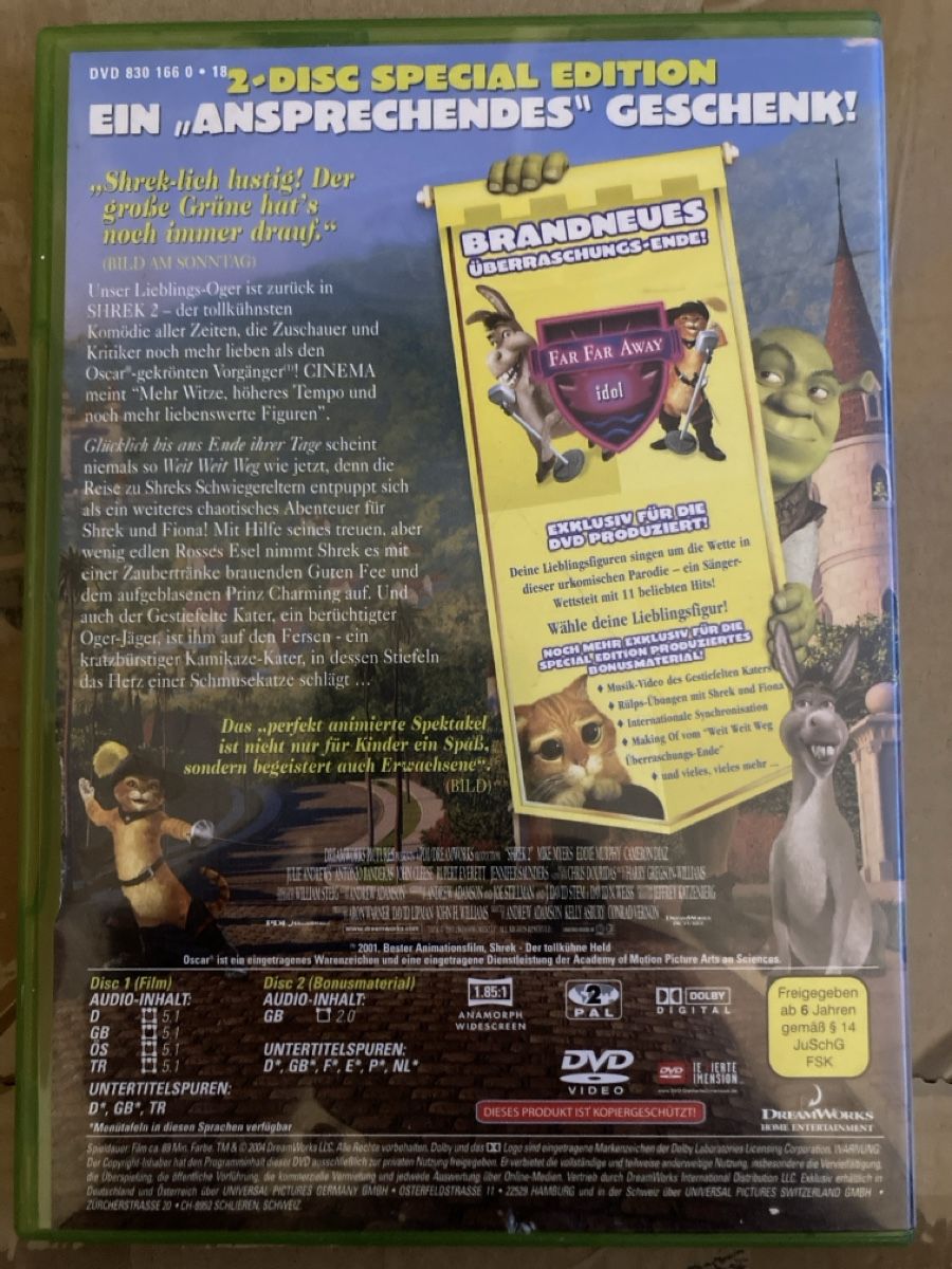 Tutti i DVDs: Shrek 2 – Usato da Neuchâtel venduto da Tradeboi 1