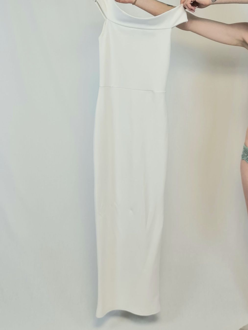 Vestiti: Robe blanche longue - épaule dénudée Taille 34 – Usato da Couvet venduto da Nawra_26 3