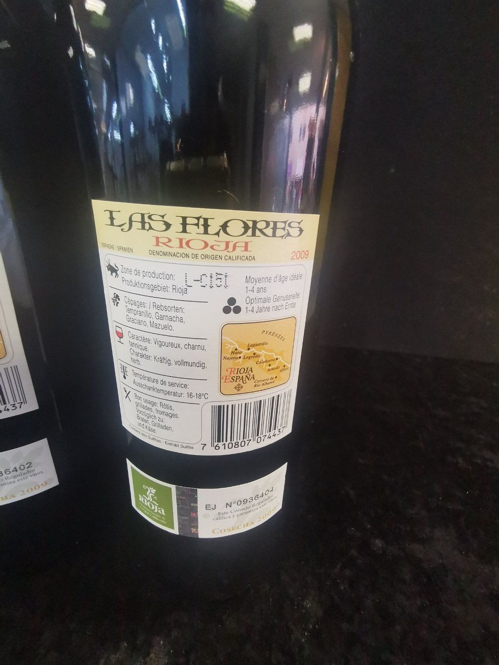 Wein: Lot de 2 LAS FLORES RIOJA 2009 – Neu (gemäss Beschreibung) aus Genève von Leboucheoreilles 7