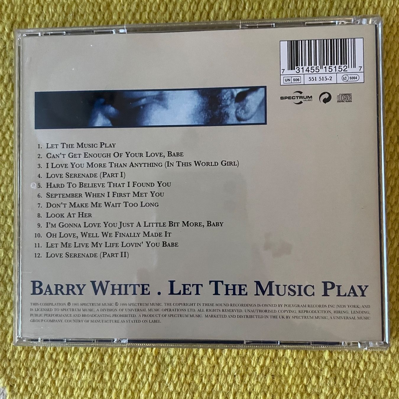 CD: BARRY WHITE-LET THE MUSIC PLAY – Usato da Rorschacherberg venduto da CD-Roli 1