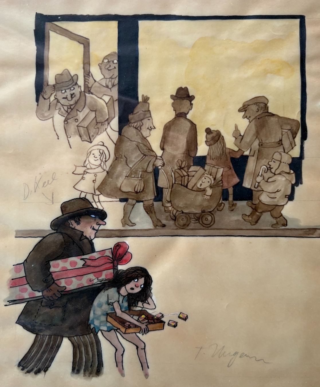 Posters & Illustrations: Tomi Ungerer: Farbzeichnung – D'occasion à Stüsslingen par Ideur1