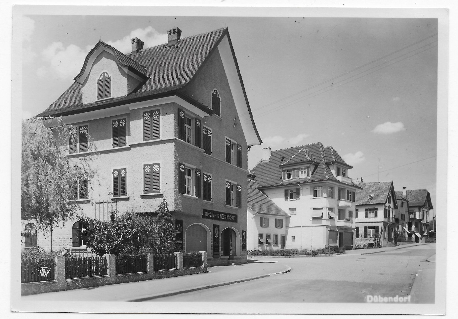 Cartoline postali: Dübendorf, Konsum-Verein – Usato da Hefenhofen venduto da Richsalz