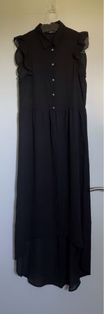 Magnifique robe de plage assymétrique noire ONLY 36 neuve