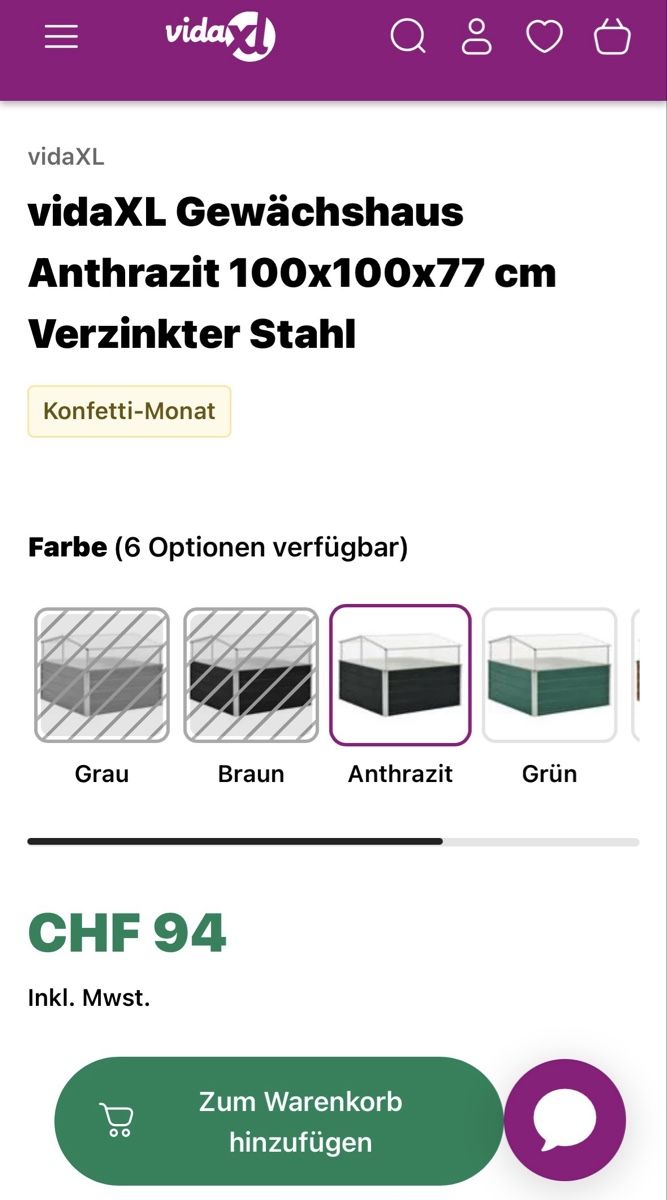 Casette da giardino & serre: Gewächshaus – Nuovo e nell'imballaggio originale da Kreuzlingen venduto da Patty81 1