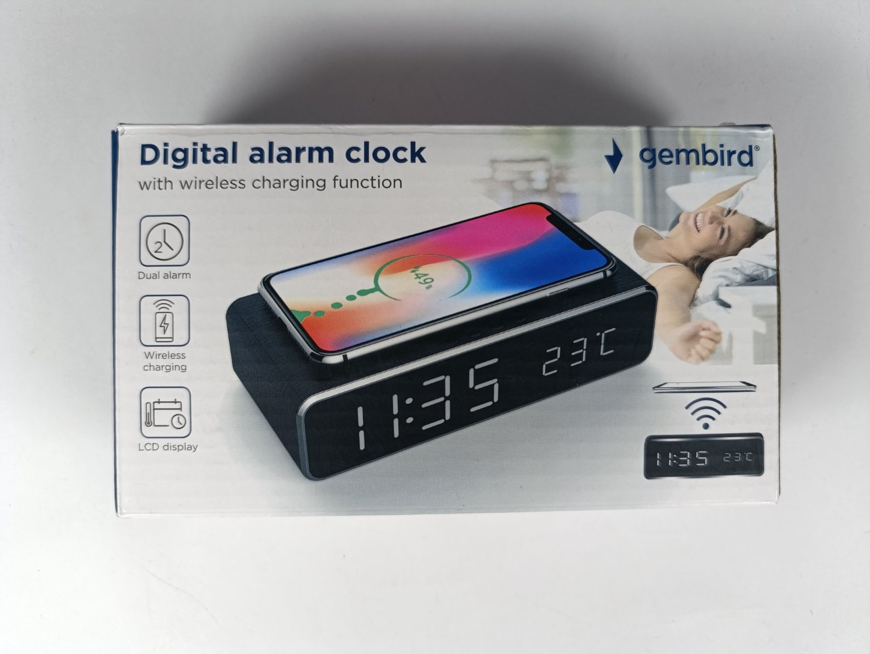 Sveglie: GEMBIRD Reveil digital / chargeur sans fil – Nuovo (secondo la descrizione) da Thielle venduto da Plusvalue_Neuchatel