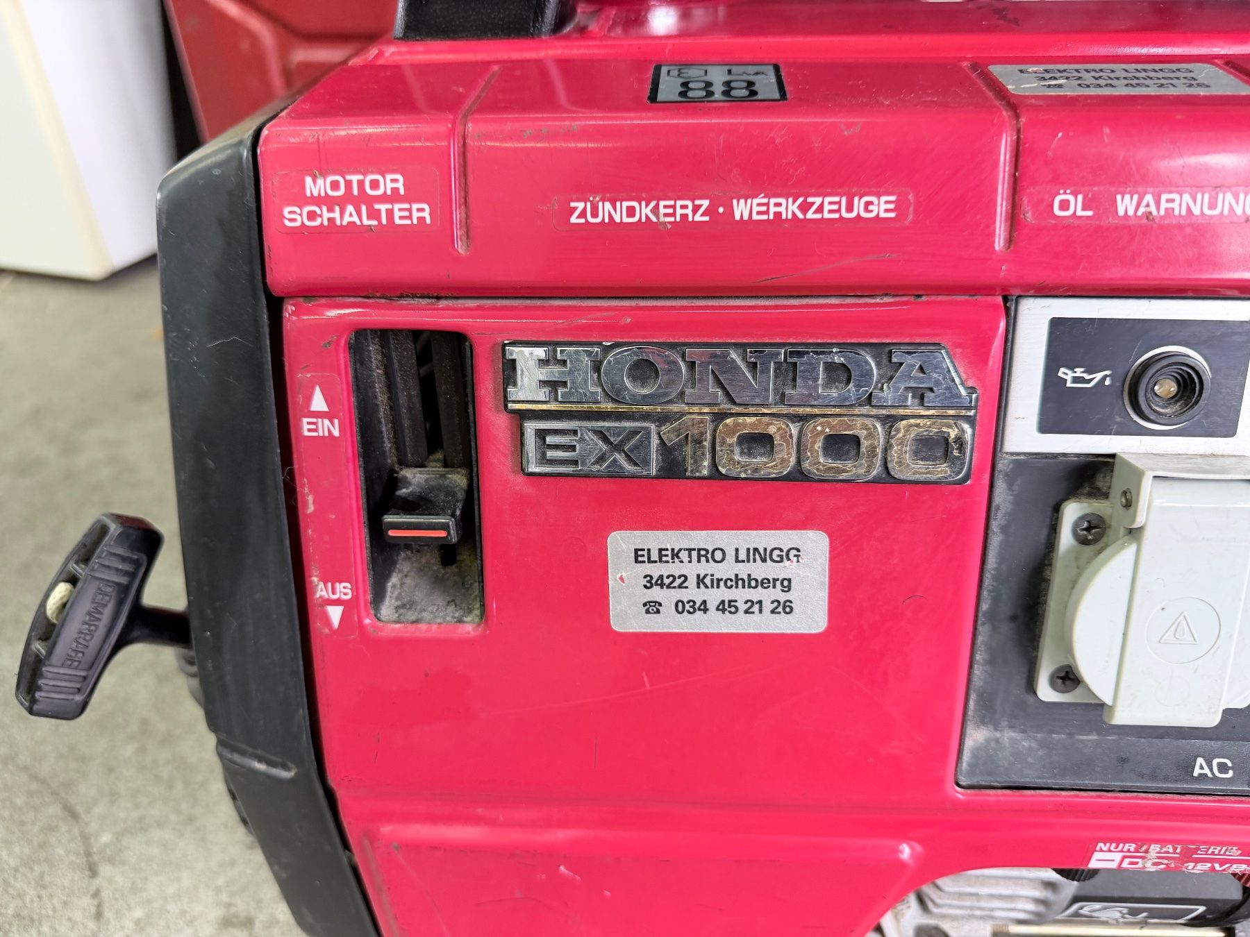 Honda Stromgeneratoren: Stromgenerator Honda EX1000 Stromerzeuger Generator – Defekt aus Kräiligen von tisala 2