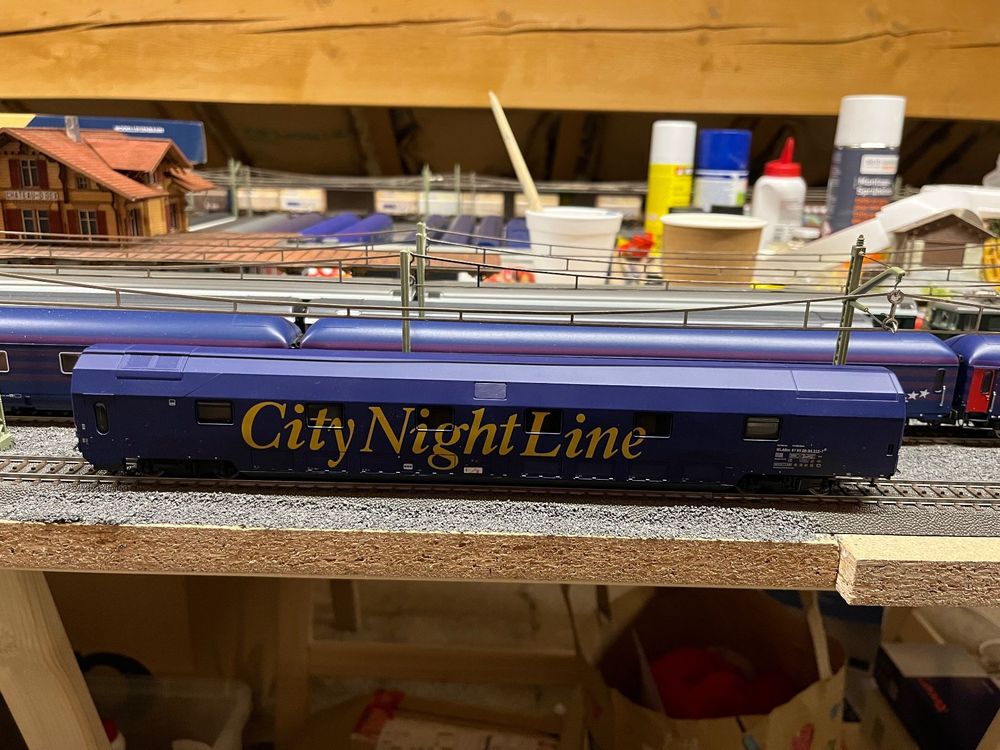 LS Models 49001 - Set de 2 voitures-couchettes de la City Night Line - HO (1:87) - Modélisme