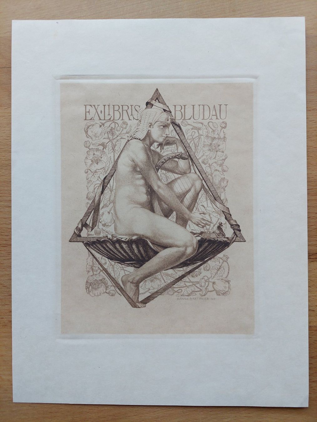Gemälde: Exlibris Hanns Bastanier - Original Radierung – Gebraucht aus Obfelden von Exlibris-Art