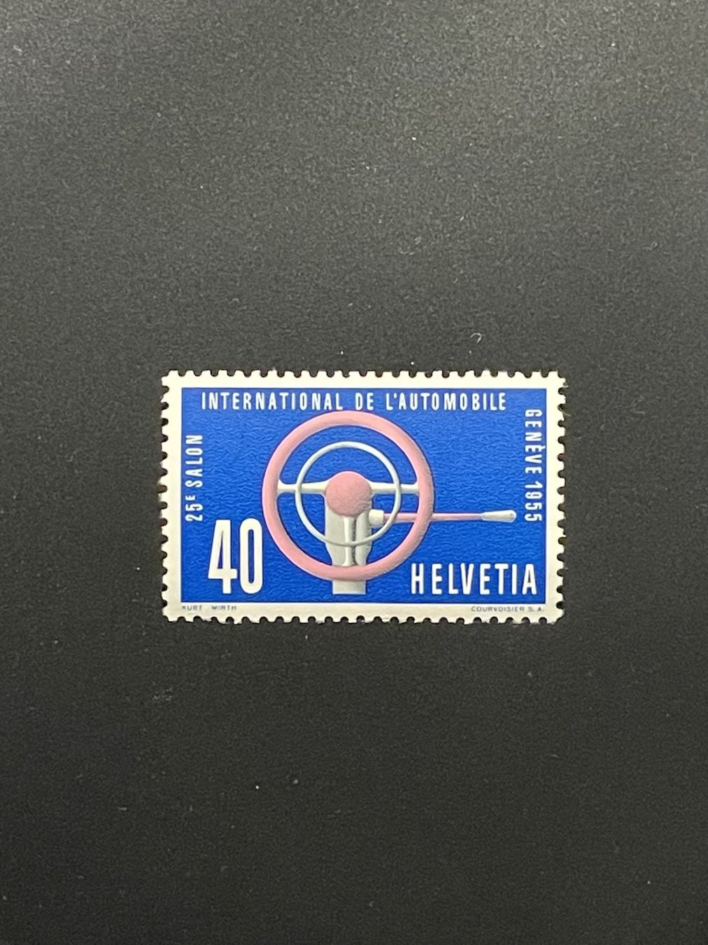 Tutti i francobolli: 1955 25. Automobilsalon Postfrisch #323 – Nuovo (secondo la descrizione) da Adliswil venduto da Manegg
