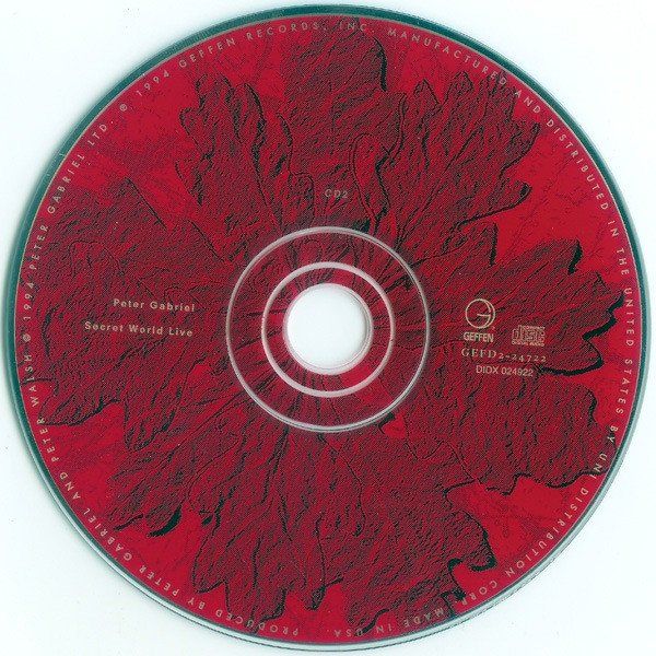 CD: Peter Gabriel – Secret World Live - b – Usato da Brittnau venduto da Zibu 4